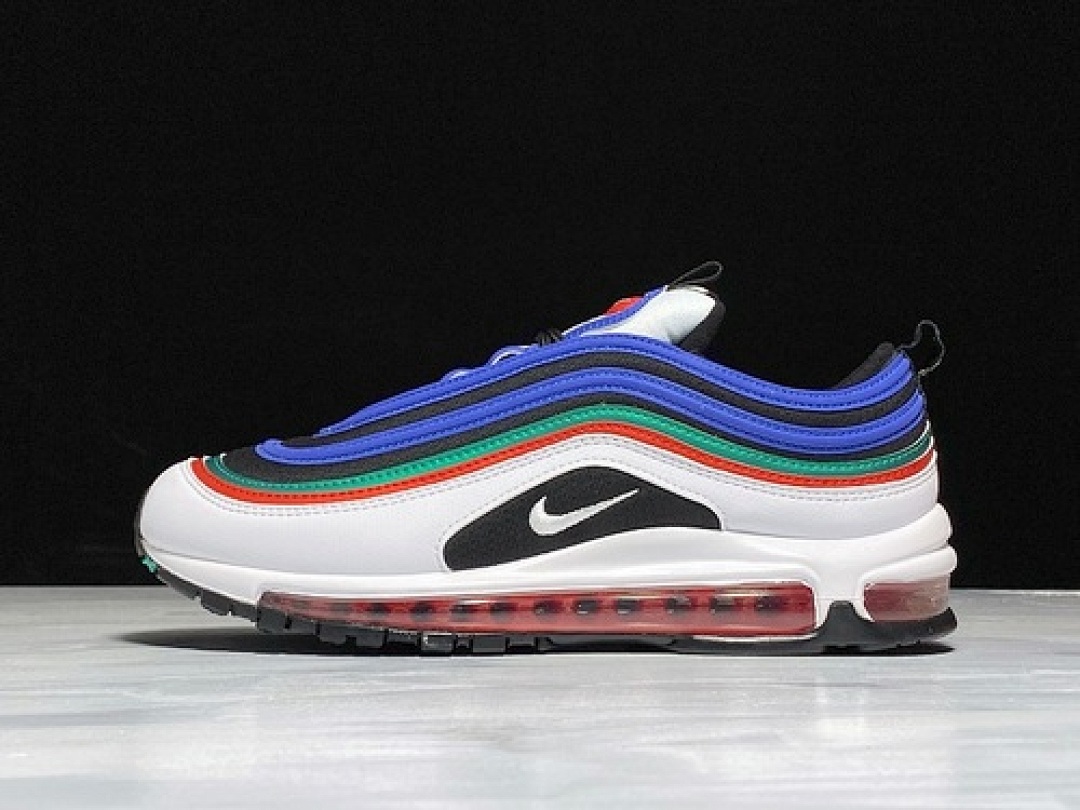 Unbranded [CW7013-100]-[AIR MAX 97 WHITE/HYPER BLUE-MULTI-COLOR]-[WOMAN:36-39]-[MAN:40-45], photo 1