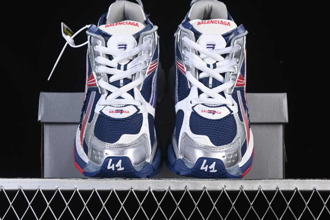 Balenciaga [WRUNG4610]-[BALENCIAGA RUNNER KITH FOUR.COLOR NAVE BLUE/SILVER/RED]-[WOMAN:35-39]-[MAN:40-46] - Image 13