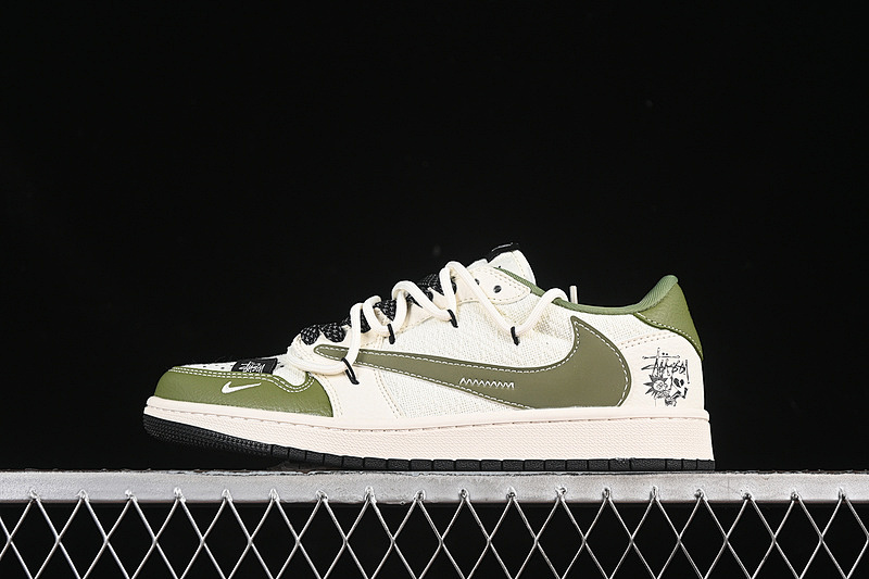 Jordan TRAVIS SCOTT X FRAGMENT DESIGN AIR Jordan 1 LOW OG SP WHITE/GREEN · DM6868-104, photo 1
