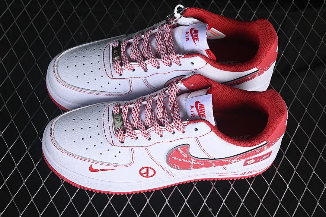 Nike [HV5999-008]-[AIR FORCE 1 07 LOW CASUAL SNEAKERS RED/WHITE]-[WOMAN:36-39]-[MAN:40-45] - Image 10