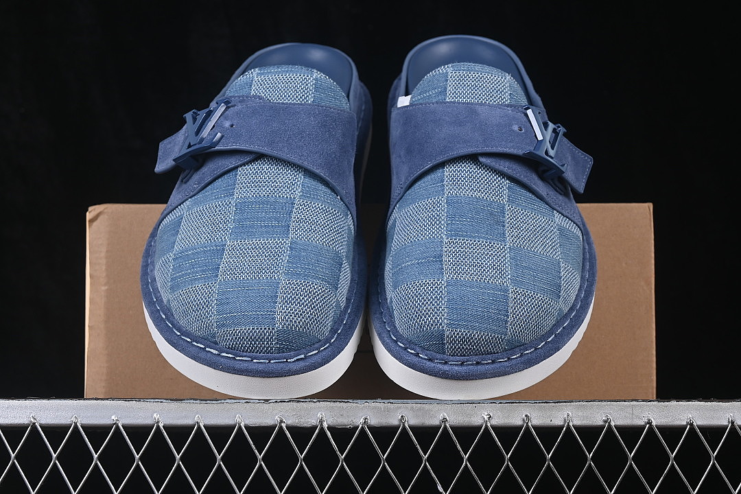 Louis Vuitton [COMFORT FLAT SANDALS FLIP FLOPS NAVY BLUE/BLUE]-[WOMAN:38-39]-[MAN:40-46] - Image 11