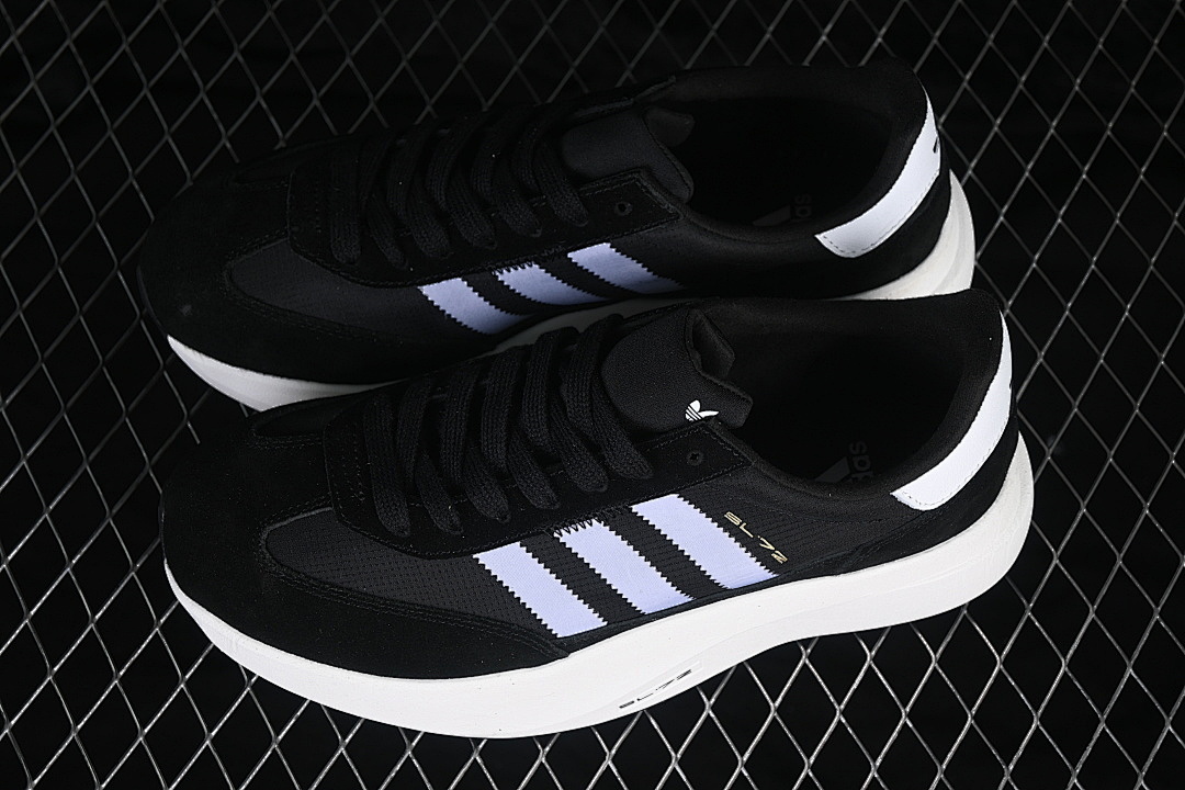 Adidas [CJ7149]-[ADIZERO EVO SL 72 LEISURE RUNNING SHOES BLACK/WHITE]-[WOMAN:36-39]-[MAN:40-45] - Image 11