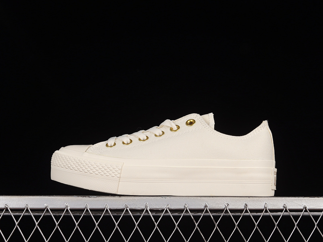 Converse 【220[564886C]-[CHUCK TAYLOR ALL-STAR 70S LOW ELEVATED GOLD PLATFORM BEIGE/WHITE/WHITE]-[WOMAN:35-40], photo 1