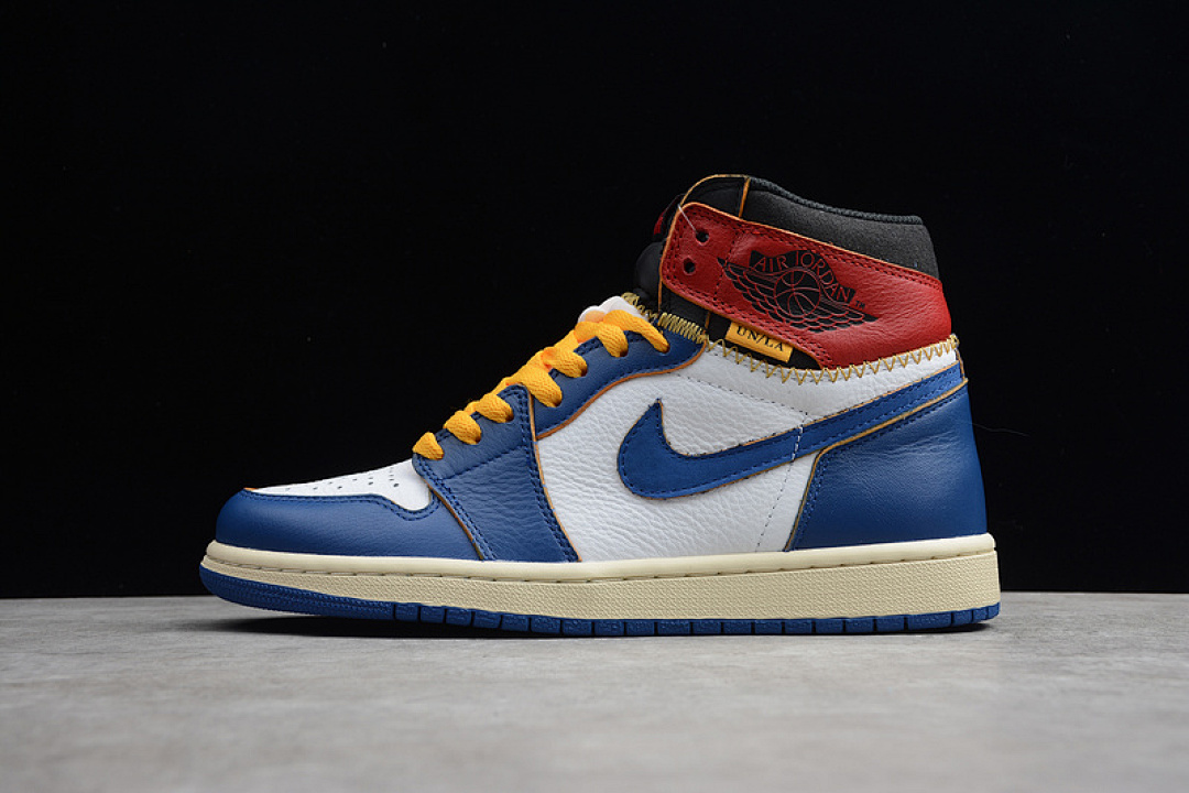 Jordan [BV1300-146]-[AIR JORDAN 1 RETRO HIGH NRG/UN WHITE/STORM BLUE-VARSITY RED]-[MAN:40-46]-[1.3-240], photo 1