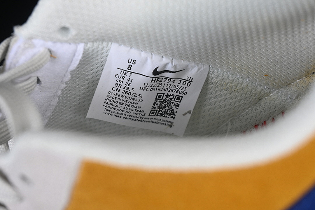 Nike [HF2794-100]-[AIR FORCE 1 07 LOW WHITE/GREY/BROWN/NAVY BLUE]-[WOMAN:36-39]-[MAN:40-45] - Image 6