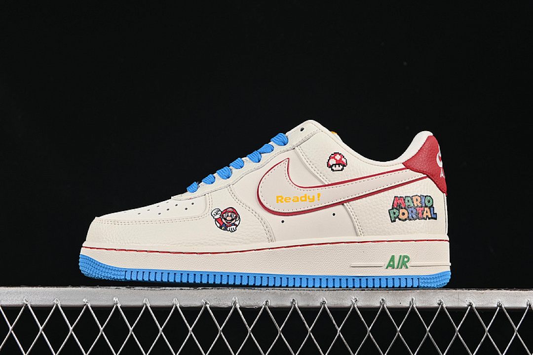 Nike [SC0601-567]-[AIR FORCE 1 07 LOW WHITE/BLUE/RED]-[WOMAN:36-39]-[MAN:40-45] - Image 2