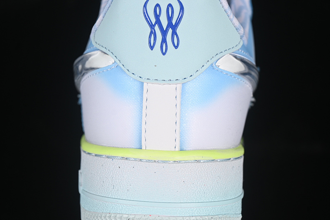 Nike [HJ4399-400]-[AIR FORCE 1 07 LOW PSYCHIC BLUE/CLEAR/WHITE/GLACIER BLUE/BARELY VOLT/GAME (ROYAL]) - Image 7