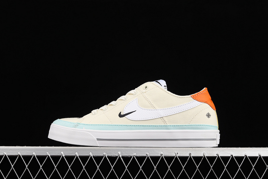 Unbranded [DJ5207-113]-[COURT LEGACY CANVAS WHITE/LIGHT BLUE/ORANGE]-[WOMAN:36-39]-[MAN:40-45], photo 1