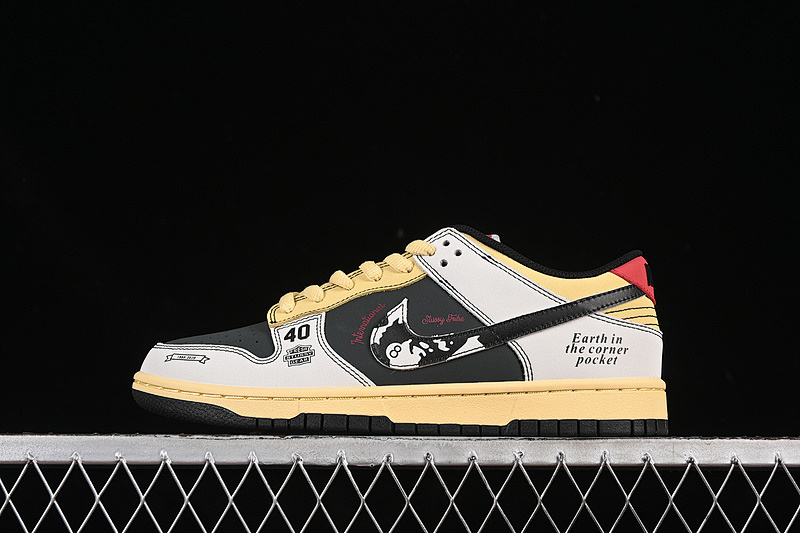 Nike SB DUNK LOW BLACK/RED/GREY/YELLOW · ST6636-002, photo 1