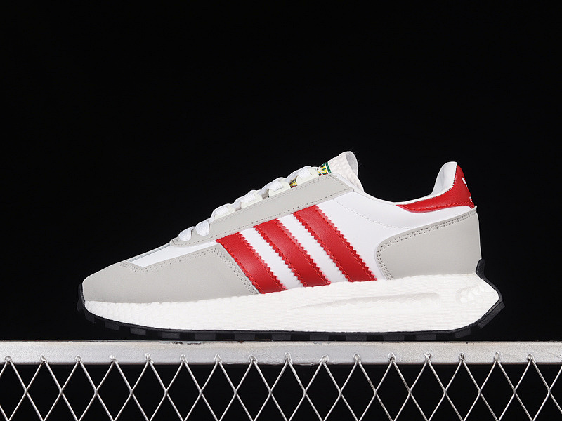 RETROPY E5 SHOES CLOUD WHITE/LIGHT GREY/GYM RED · HQ6761, photo 1