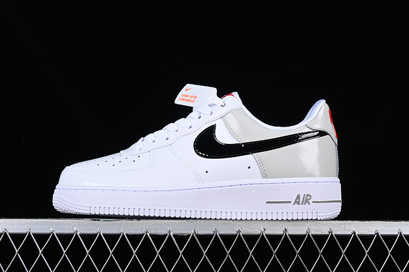 Nike Nike AIR FORCE 1 07 ESSENTIAL LIGHT IRON ORE/BLACK/WHITE · DQ7570-001, photo 1