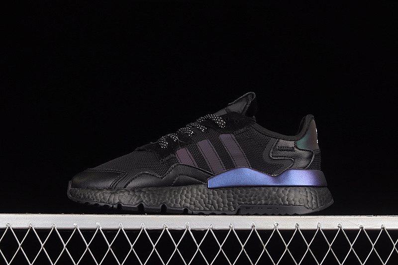 Purple NITE JOGGER BOOST SHOES CORE BLACK/CORE BLACK/PURPLE · FW6697, photo 1