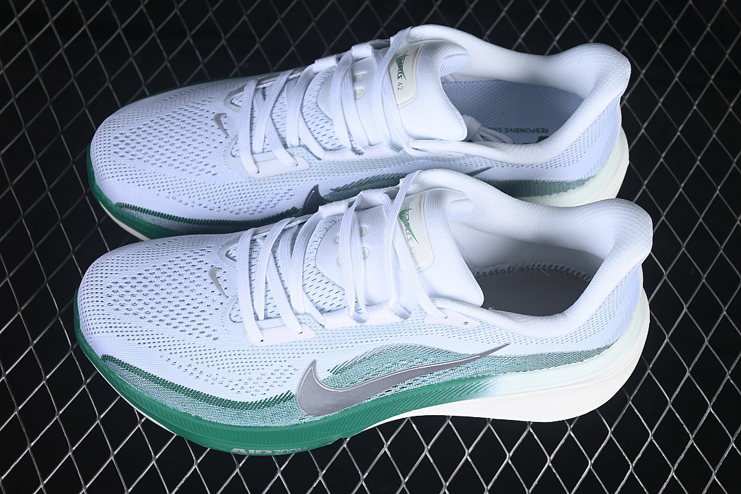 Nike [IB1881-100]-[AIR ZOOM PEGASUS 42 BREATHABLE SHOES WHITE/GREEN/BLUE]-[WOMAN:36-39]-[MAN:40-45] - Image 10