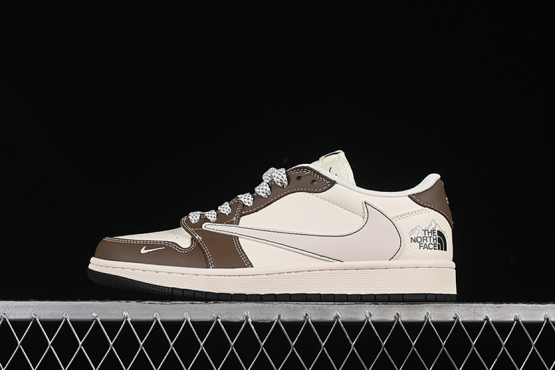 Jordan [XS6089-512]-[TRAVIS SCOTT X FRAGMENT DESIGN AIR JORDAN 1 LOW OG SP WHITE/GREY/BROWN]-[36-45], photo 1