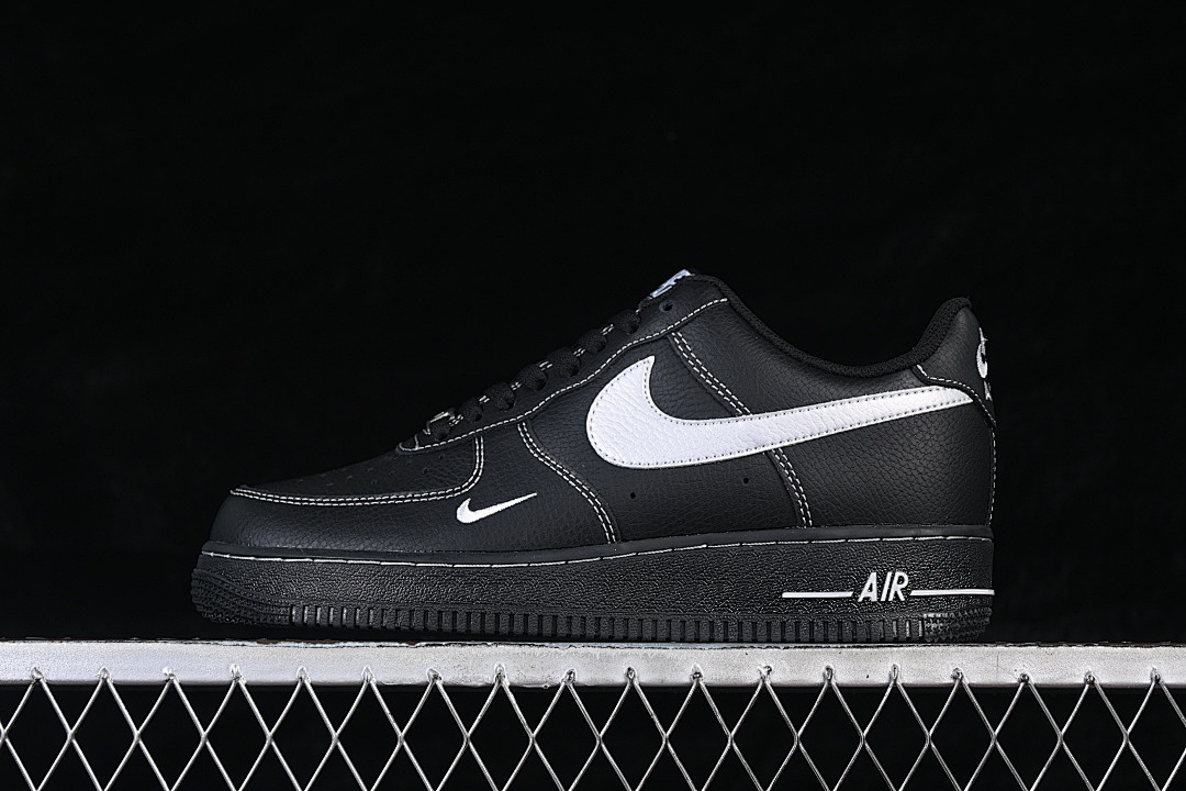 Nike [ZH0316-154]-[AIR FORCE 1 07 LOW BLACK/SILVER/BLACK]-[WOMAN:36-39]-[MAN:40-45] - Image 2