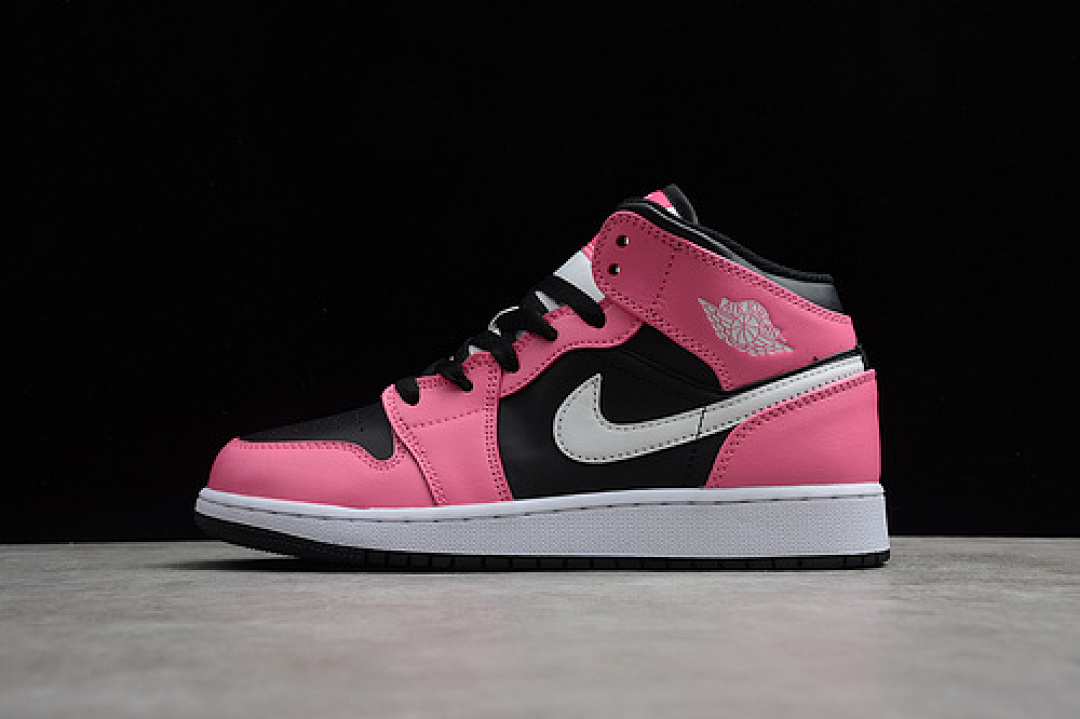 Jordan [555112-002]-[AIR JORDAN 1 MID GS PINKSICLE BLACK/WHITE-PINKSICLE]-[WOMAN:35.5-39], photo 1