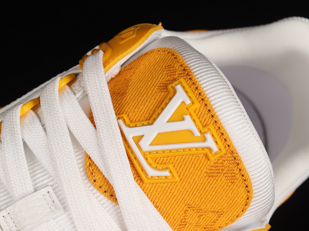 Louis Vuitton [L*V FASHION CATWALK SNEAKERS WHITE/WHITE/YELLOW]-[MAN:38-46] - Image 9