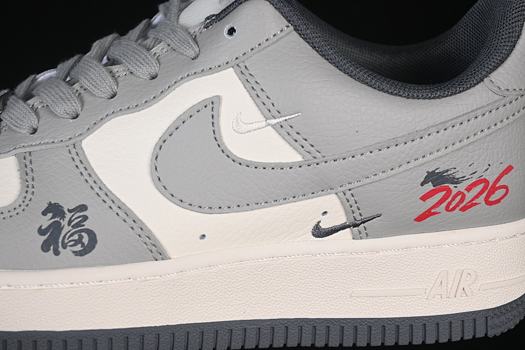 Nike [MZ9588-833]-[AIR FORCE 1 07 LOW CASUAL SNEAKERS WHITE/GREY]-[WOMAN:36-39]-[MAN:40-45] - Image 8