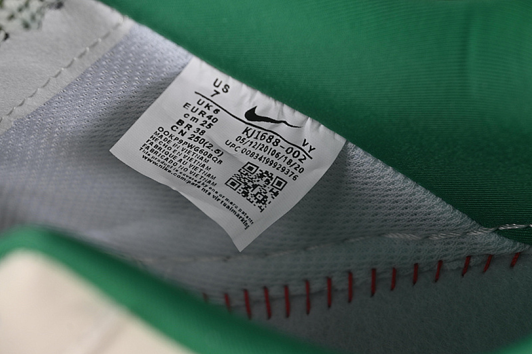 Nike [KJ1688-002]-[AIR FORCE 1 07 LOW GREY/GREEN]-[WOMAN:36-39]-[MAN:40-45] - Image 6