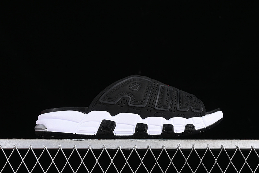 Nike [FJ2708-001]-[AIR MORE UPTEMPO SLIDE BLACK/BLACK/CLEAR/WHITE]-[WOMAN:36-39]-[MAN:40-46] - Image 13