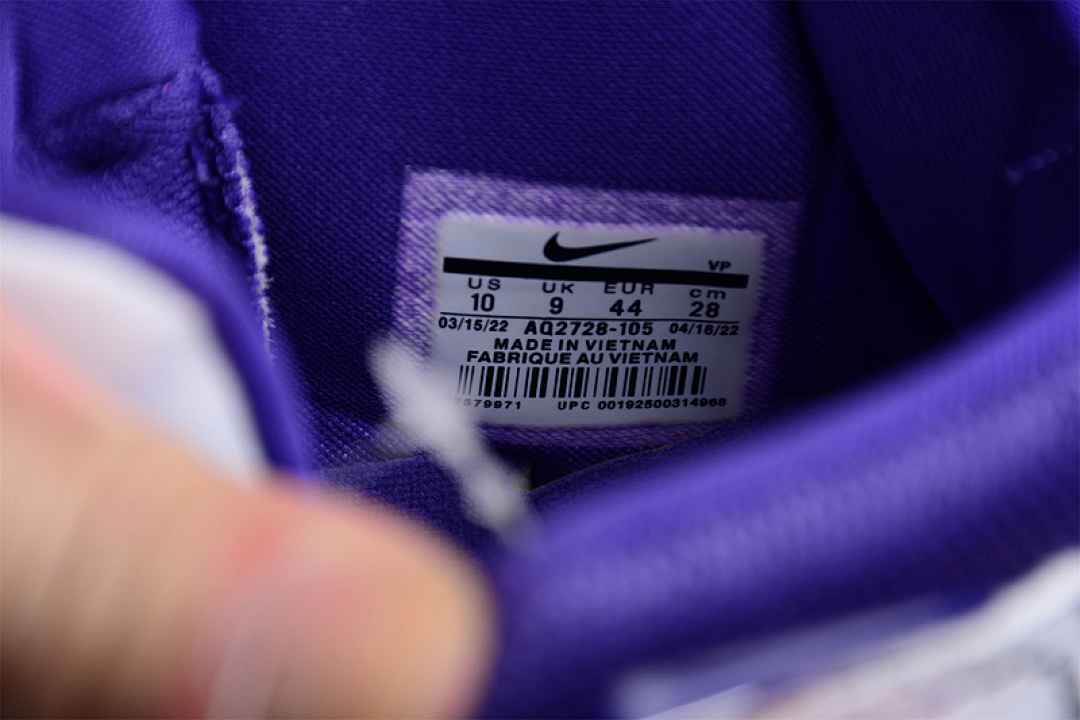Nike [AQ2728-105]-[ZOOM KOBE 1 PROTRO 81 POINTS WHITE/BLACK/COURT PURPLE]-[MAN:40-46] - Image 3