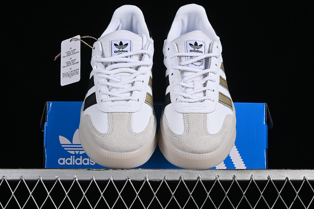 Adidas [IH8643]-[SYM SAMBA XLG WHITE/GOLD/BLACK]-[WOMAN:36-39]-[MAN:40-45] - Image 13