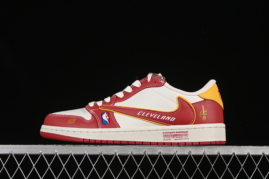 Jordan [SC9207-031]-[TRAVIS SCOTT X FRAGMENT DESIGN AIR JORDAN 1 LOW OG SP WHITE/RED/YELLOW]-[36-45], photo 1