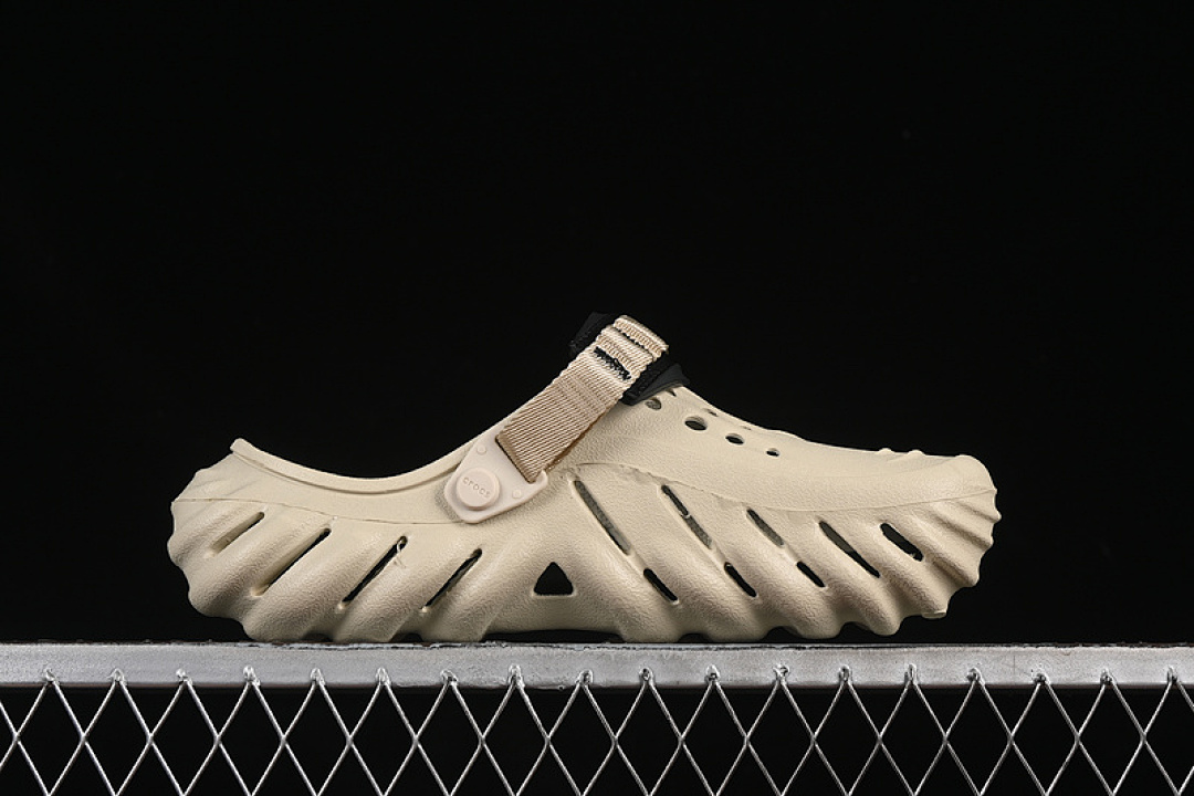 Crocs [CROCS BOBO FLAT-HEELED TOE COVER SANDALS WITH BEACH HOLES BEIGE]-[WOMAN:36-39]-[MAN:40-46] - Image 2
