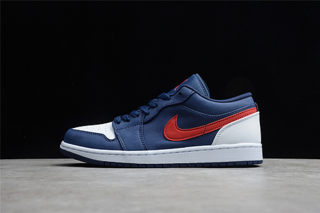 Jordan [CZ8454-400]-[CJ AIR JORDAN 1 LOW USA NAVY BLUE/WHITE/GYM RED]-[MAN:40-45], photo 1