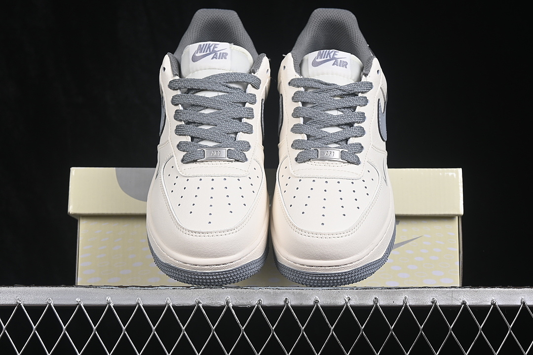 Nike [JP8028-074]-[AIR FORCE 1 07 LOW CASUAL SNEAKERS WHITE/GREY/WHITE]-[WOMAN:36-39]-[MAN:40-45] - Image 13
