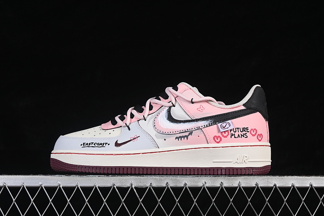 Nike [FB1839-125]-[AIR FORCE 1 07 LOW WHITE/GREY/PINK]-[WOMAN:36-39]-[MAN:40-45] - Image 2