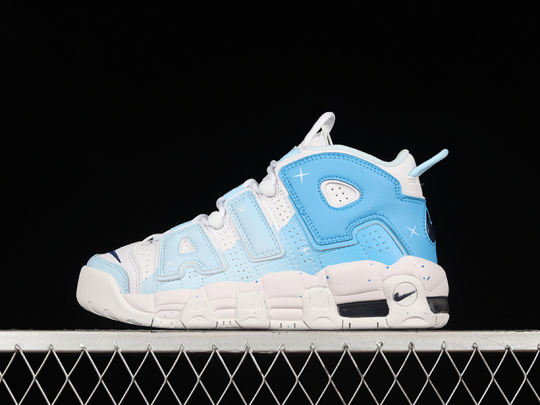 Nike Nike AIR MORE UPTEMPO 96 QS WHITE/BLACK/SKY BLUE · DH9719-100, photo 1