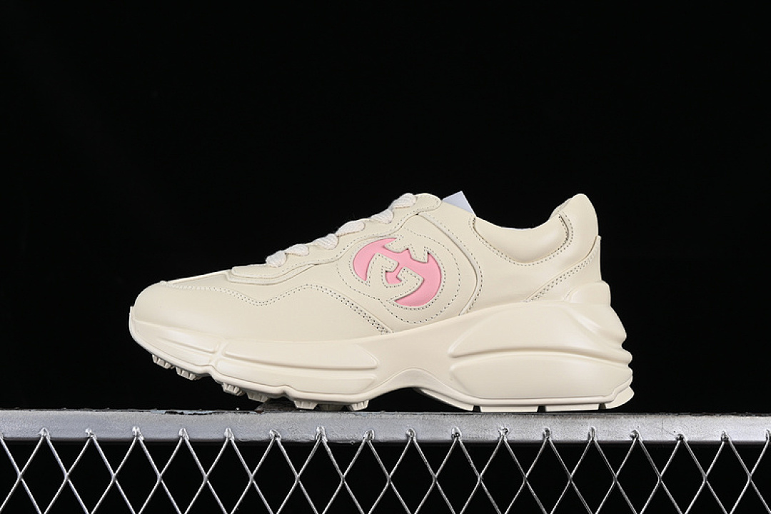 On Running [UPG709564]-[GU*CCI RHYTON VINTAGE TRAINER SNEAKER PINK/GREY]-[WOMAN:35-39] - Image 3