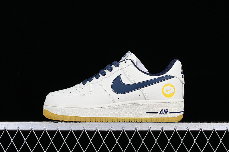Nike Nike AIR FORCE 1 07 LOW WHITE/BLUE/YELLOW · XC2351-033, photo 1