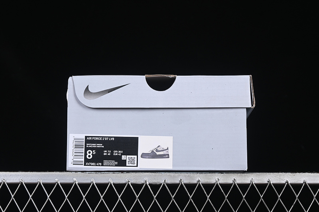 Nike [XV7981-476]-[AIR FORCE 1 07 LOW WHITE/GREY/BLACK]-[WOMAN:36-39]-[MAN:40-45] - Image 12