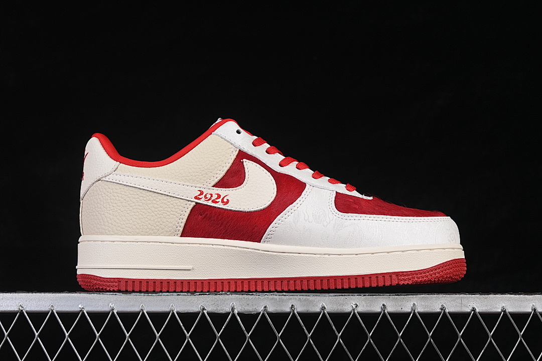 Nike [XL1979-145]-[AIR FORCE 1 07 LOW CASUAL SNEAKERS RED/WHITE/WHEAT]-[WOMAN:36-39]-[MAN:40-45] - Image 15