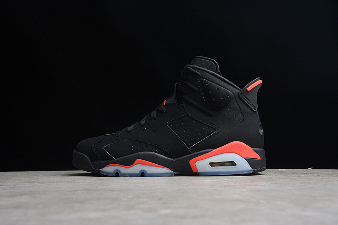 Jordan AIR Jordan 6 RETRO INFRARED 2019 BLACK/INFRARED 23-BLACK · 384664-060, photo 1