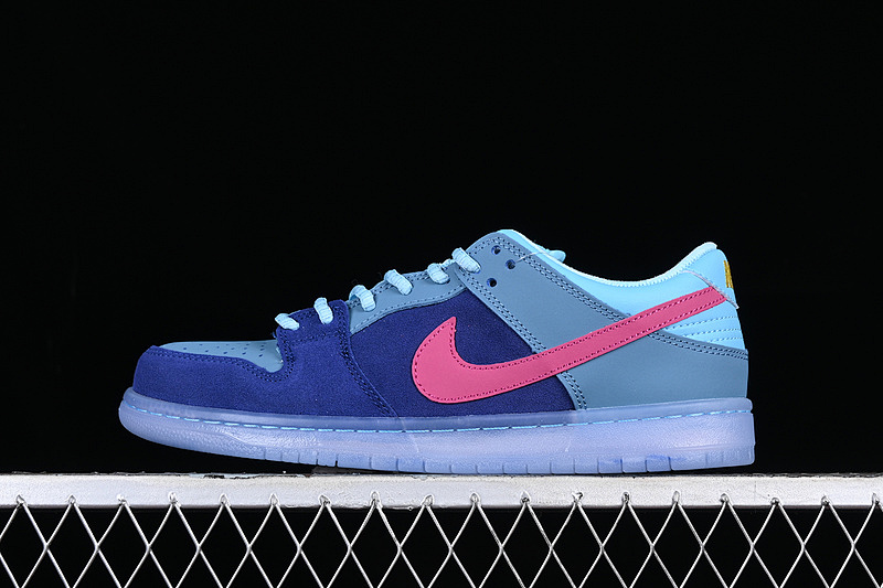 Nike RUN THE JEWELS X DUNK LOW SB ROYAL BLUE/ACTIVE PINK/BLUE CHILL · DO9404-400, photo 1