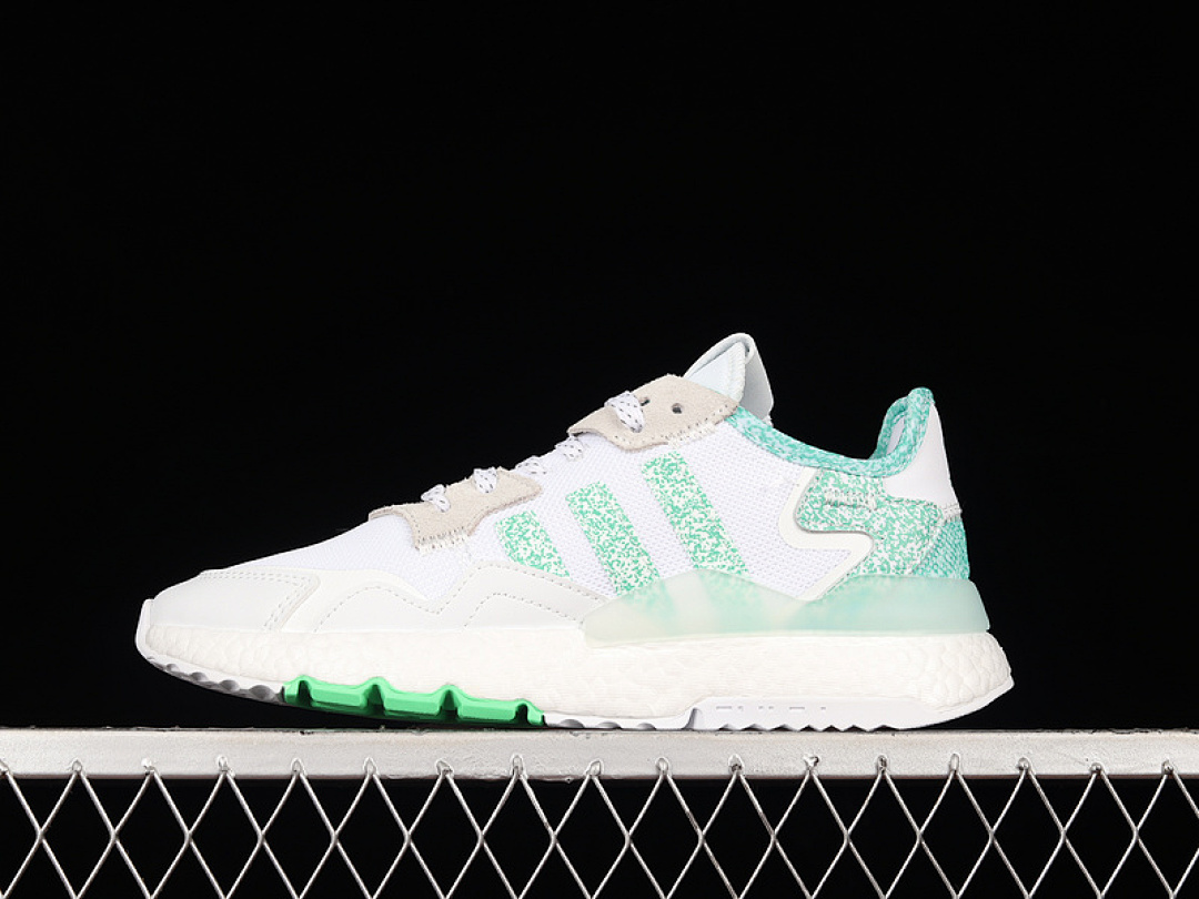 Unbranded [FW6715]-[NITE JOGGER BOOST SHOES CLOUD WHITE/GREEN/CLOUD WHITE]-[WOMAN:36-39]-[MAN:40-45], photo 1