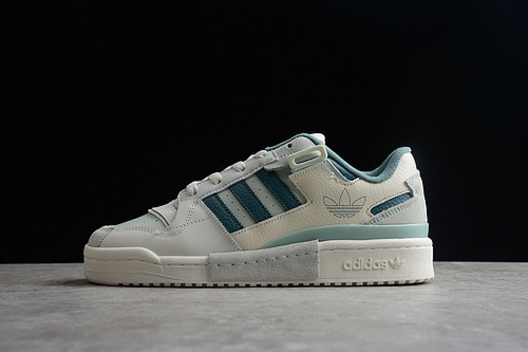 FORUM 84 LOW WHITE/LIGHT GREEN/DARK GREEN · GX4548, photo 1