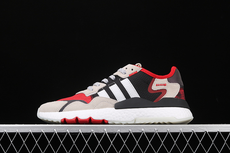 NITE JOGGER SHOES CORE BLACK/CLOUD WHITE/RED · FV3872, photo 1