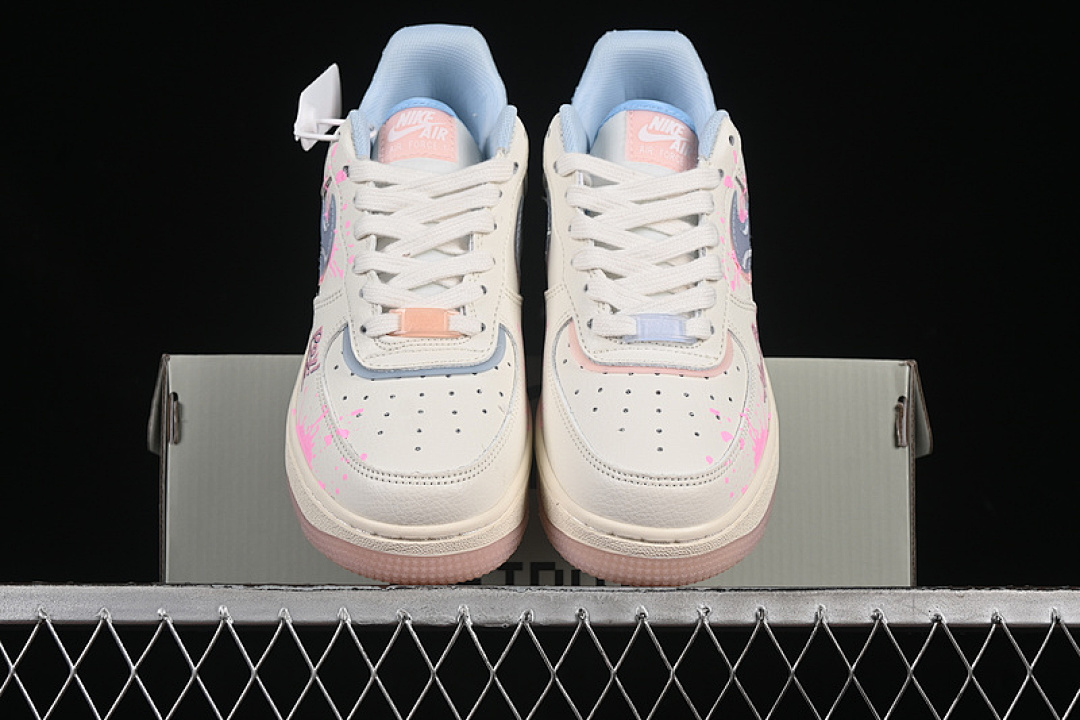 Nike [CW1574-058]-[AIR FORCE 1 07 LOW PINK AND BLUE LOVE WHITE/PINK/BLUE]-[WOMAN:36-39]-[MAN:40-45] - Image 13
