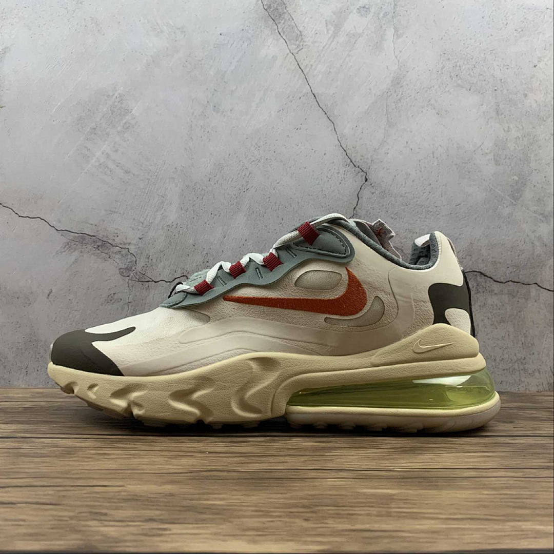 Nike TRAVIS SCOTT X AIR MAX 270 REACT ENG PS CACTUS TRAILS LIGHT CREAM/DARK HAZEL · CV2414-200, photo 1