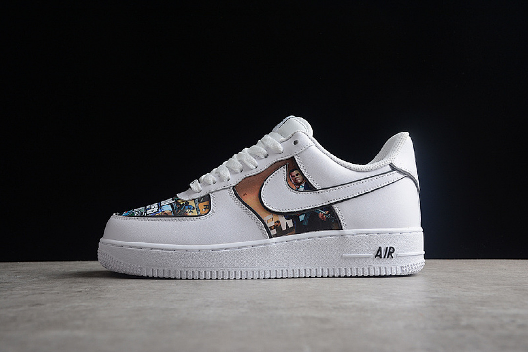 Nike [CW2288-302]-[AIR FORCE 1 LOW 07 WHITE/MULTI-COLOR/BLACK]-[WOMAN:36-39]-[MAN:40-45], photo 1