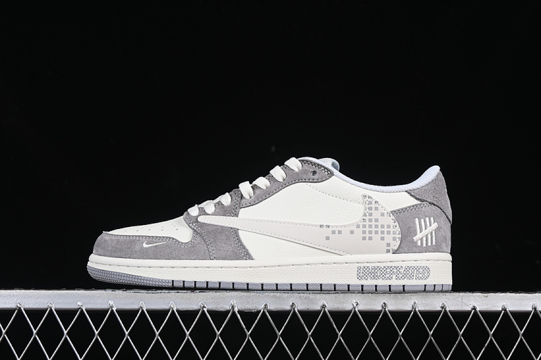 Air Jordan [DM7866-048]-[TRAVIS SCOTT X FRAGMENT DESIGN AIR JORDAN 1 LOW OG SP WHITE/GREY]-[36-45], photo 1