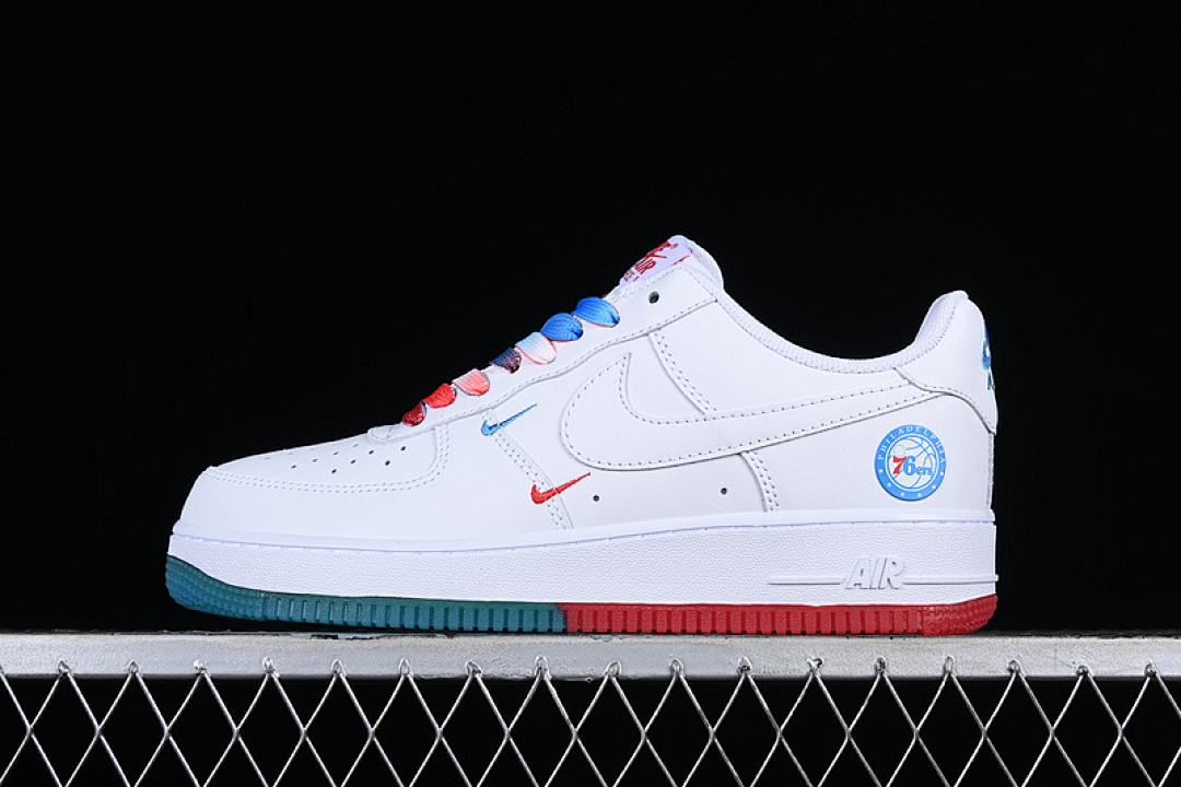 Nike Nike AIR FORCE 1 07 LOW WHITE/BLUE/ORANGE/GREEN · AI5958-300, photo 1