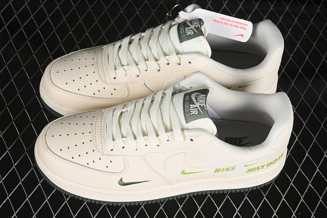 Nike [DF0188-056]-[AIR FORCE 1 07 LOW JUST DO IT WHITE/GREEN]-[WOMAN:36-39]-[MAN:40-45] - Image 11