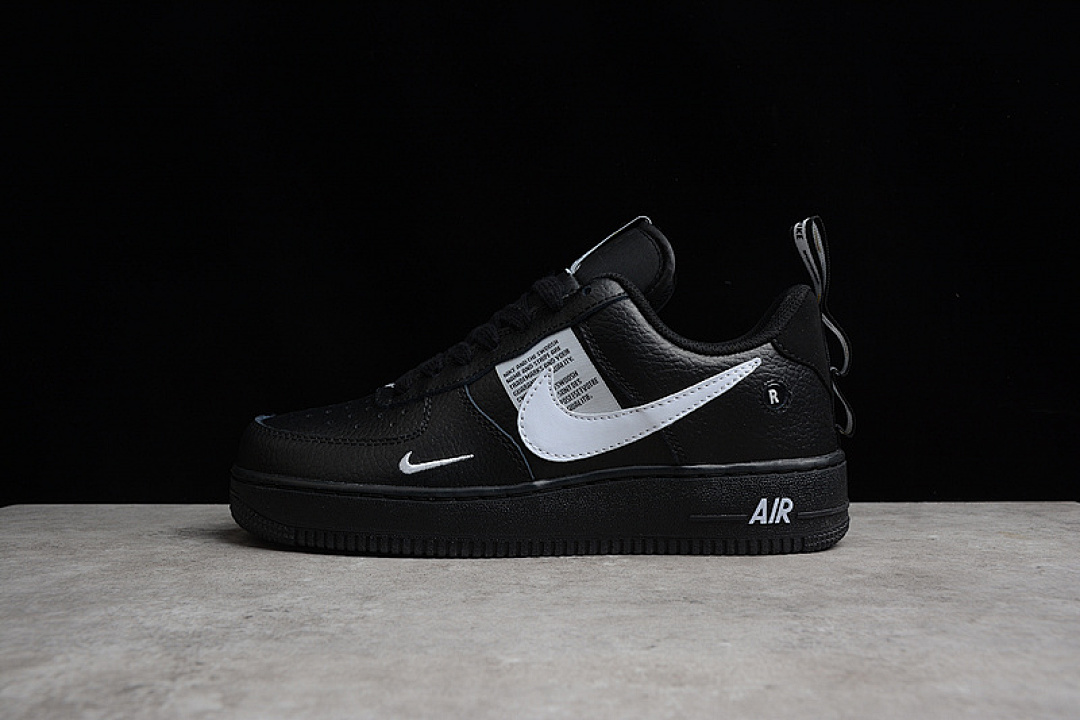 Nike [AJ7747-001]-[AIR FORCE 1 LOW 07 LV8 OVERBRANDING BLACK/WHITE-BLACK-TOUR YELLOW]-[UNISEX:36-45], photo 1