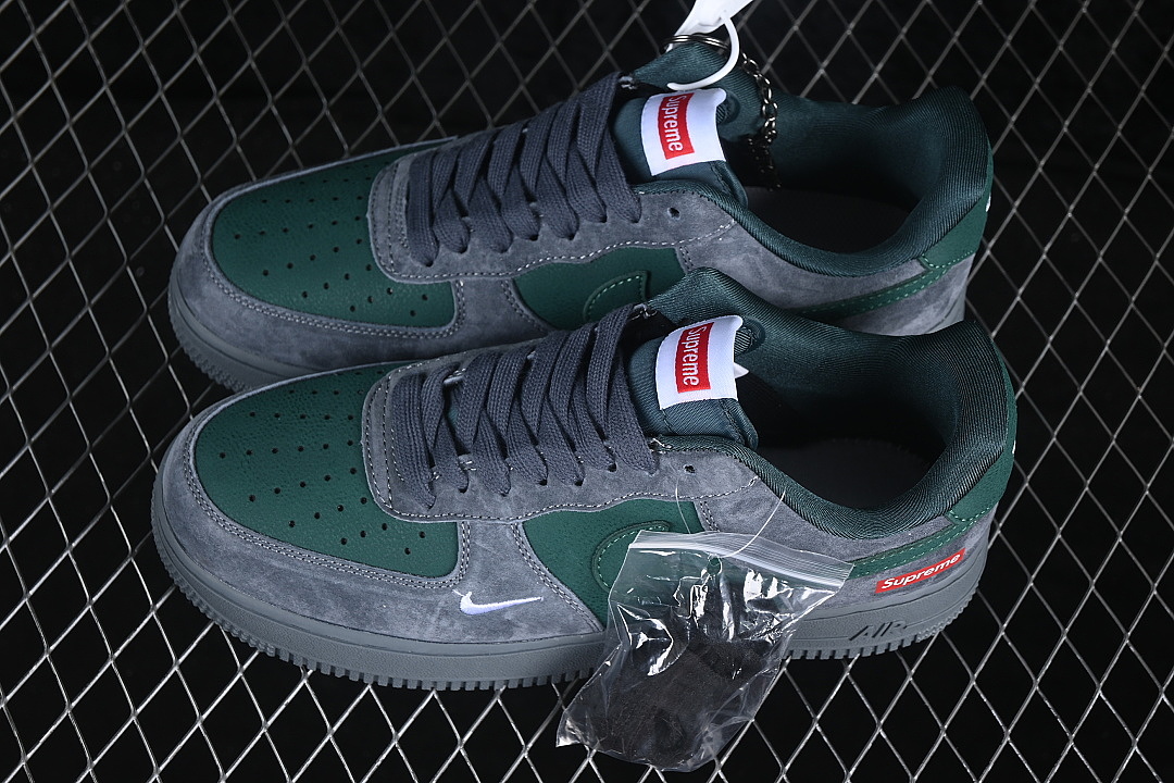 Nike [FV3694-116]-[AIR FORCE 1 07 LOW CASUAL SNEAKERS DARK GRAY/DARK GREEN]-[WOMAN:36-39]-[MAN: - Image 10