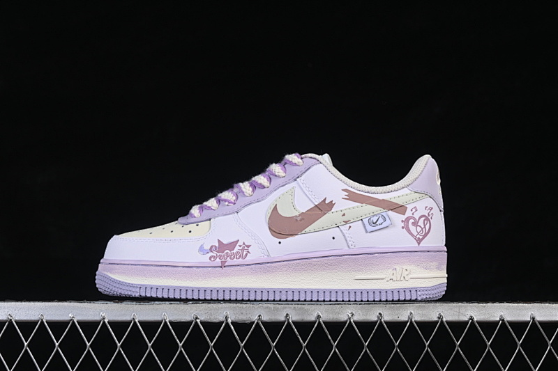 Nike Nike AIR FORCE 1 07 LOW PURPLE/BEIGE · FB1839-321, photo 1
